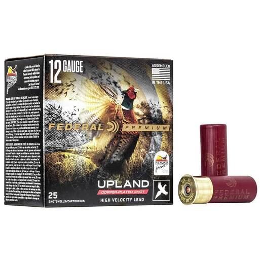 Federal Premium Upland Pheasants Forever 12 Gauge 2-3/4in #7.5 1-1/4oz Upland Shotshells Ammo - 25 Rounds Ammo - #7.5 25 Rounds - #7.5 Ammo