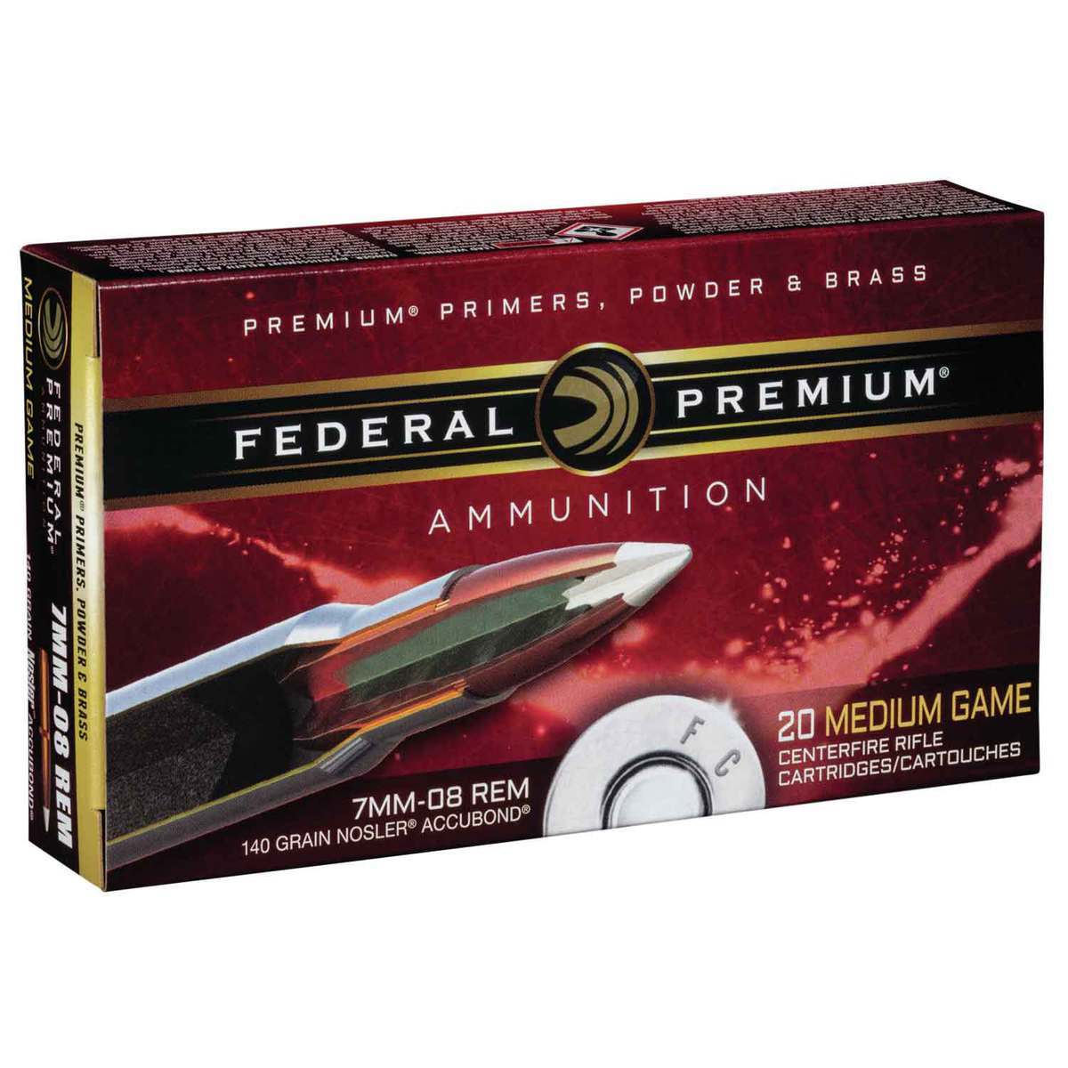 Federal Premium Vital Shok 7mm-08 Remington 140gr Nosler Partition Rifle Ammo - 20 Rounds Federal Premium Vital Shok 7mm-08 Remington 140gr Nosler Partition Rifle Ammo - 20 Rounds