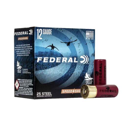 Federal Speed-Shok 12 Gauge 2-3/4in #3 1-1/8oz Waterfowl Shotshells Ammo - 25 Rounds Ammo - #3 25 Rounds - #3 Ammo