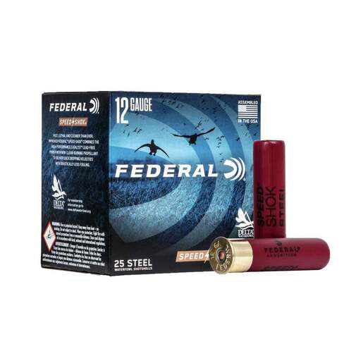Federal Speed-Shok 12 Gauge 3-1/2in #3 1-3/8oz Waterfowl Shotshells Ammo - 25 Rounds Ammo - #3 25 Rounds - #3 Ammo