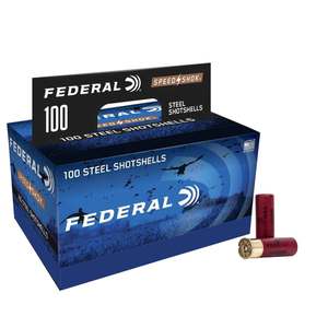 Federal Speed-Shok 12 Gauge 3in #4 1-1/4oz Waterfowl Shotshells - 100 Rounds Federal Speed-Shok 12 Gauge 3in #4 1-1/4oz Waterfowl Shotshells - 100 Rounds