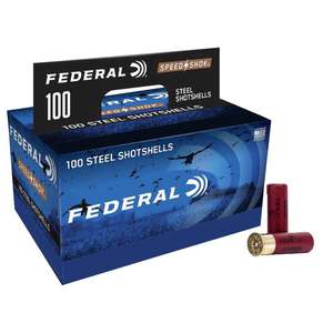 Federal Speed-Shok 12 Gauge 3in BB 1-1/4oz Waterfowl Shotshells - 100 Rounds