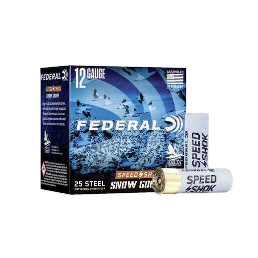 Federal Speed-Shok Snow Goose 12 Gauge 3in BB 1-1/4oz Waterfowl Shotshells – 25 Rounds – BB