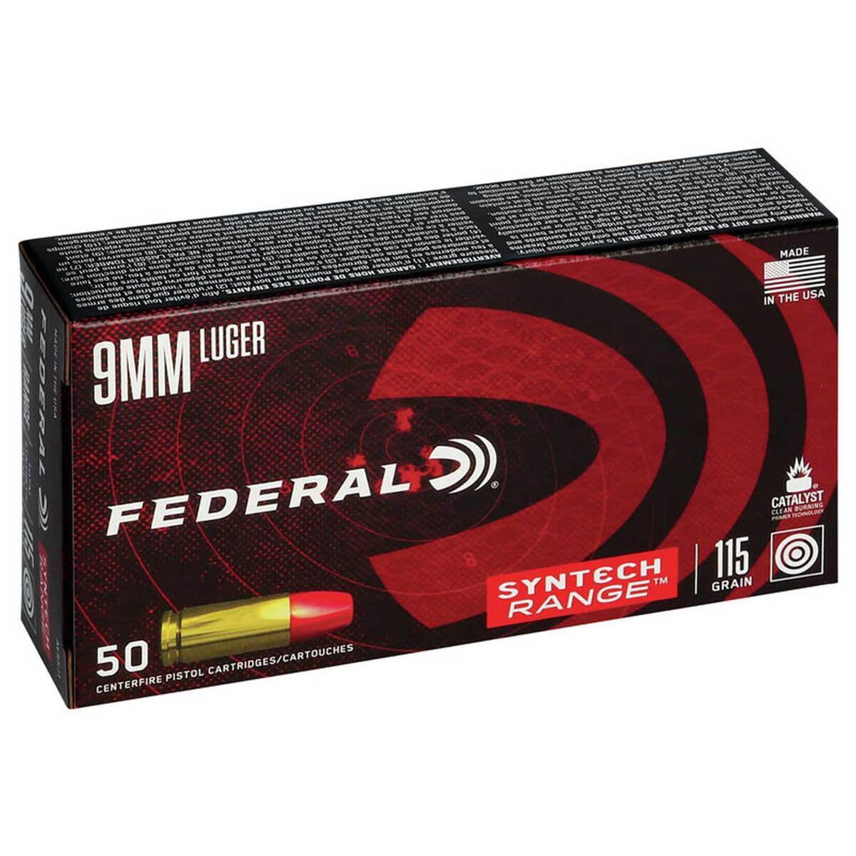 Federal American Eagle 9mm Luger 115gr TSJRN Handgun Ammo - 50 Rounds Federal American Eagle 9mm Luger 115gr TSJRN Handgun Ammo - 50 Rounds