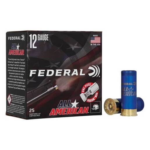 Federal Top Gun 12 Gauge 2-3/4in #7.5 1-1/8oz Target Shotshells Ammo - 25 Rounds #7.5 25 Rounds #7.5 Ammo