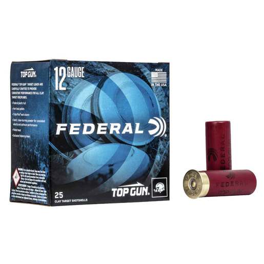 Federal Top Gun 12 Gauge 2-3/4in #7.5 1oz Target Shotshells Ammo - 25 Rounds #7.5 25 Rounds #7.5 Ammo