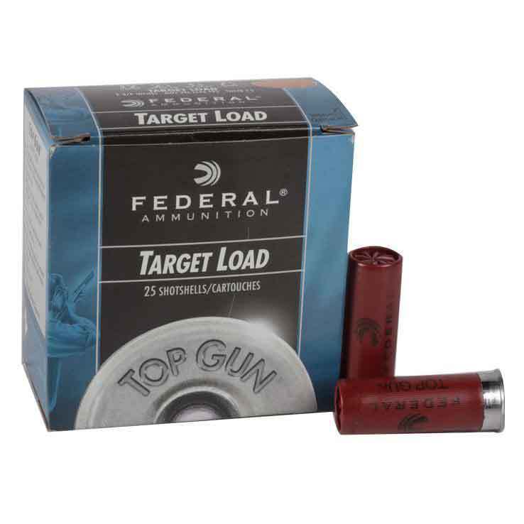 Federal Top Gun 12 Gauge 2-3/4in #9 1-1/8oz Target Shotshells - 25 Rounds Federal Top Gun 12 Gauge 2-3/4in #9 1-1/8oz Target Shotshells - 25 Rounds