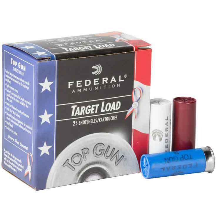 Federal Top Gun Wounded Warrior 12 Gauge 2-3/4in #8 1-1/8oz Target Shotshells - 25 Rounds Federal Top Gun Wounded Warrior 12 Gauge 2-3/4in #8 1-1/8oz Target Shotshells - 25 Rounds
