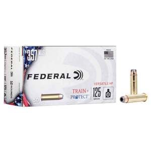 Federal Train + Protect 357 Magnum 125gr VHP Handgun Ammo - 50 Rounds