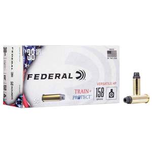 Federal Train + Protect 38 Special 158gr VHP Handgun Ammo - 50 Rounds