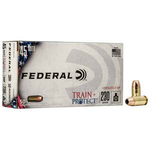 Federal Train + Protect 45 Auto (ACP) 230gr VHP Handgun Ammo - 50 Rounds