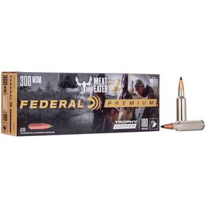 Federal Trophy Copper 300 WSM (Winchester Short Mag) 180gr Rifle Ammo - 20 Rounds