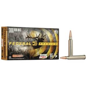 Federal TSX 300 Winchester Magnum 165gr Rifle Ammo - 20 Rounds