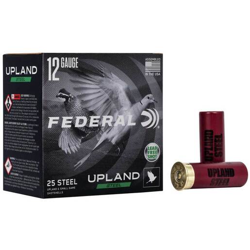 Federal Upland Steel 12 Gauge 2-3/4in 1oz #6 Shotshell Ammo - 25 Rounds Ammo - #6 25 Rounds - #6 Ammo