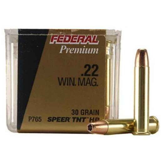 Federal V Shok 22 WMR (22 Mag) 30gr TNT HP Rimfire Ammo – 50 Rounds