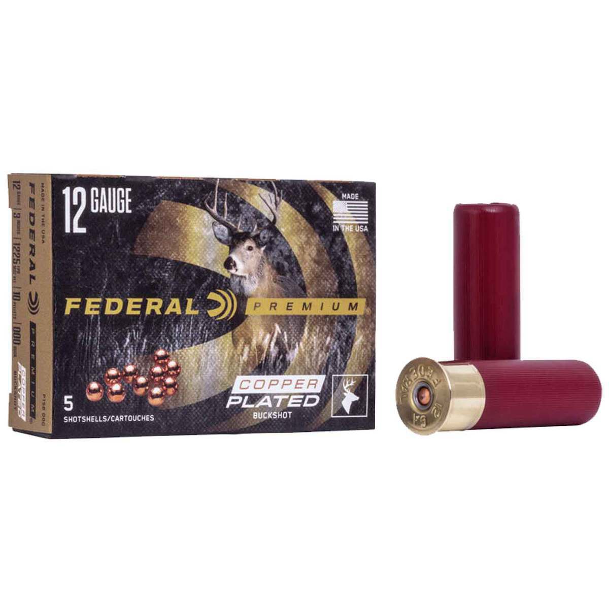 Federal Vital Shok 12 Gauge 3in #00 Buck 1-7/8oz Buckshot Shotshells ...