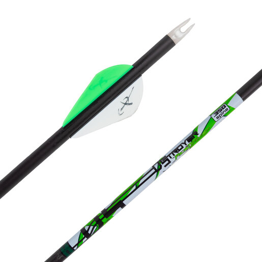 Carbon Express D-Stroyer PileDriver 350 Carbon Arrows – 6 Pack – Black/Green