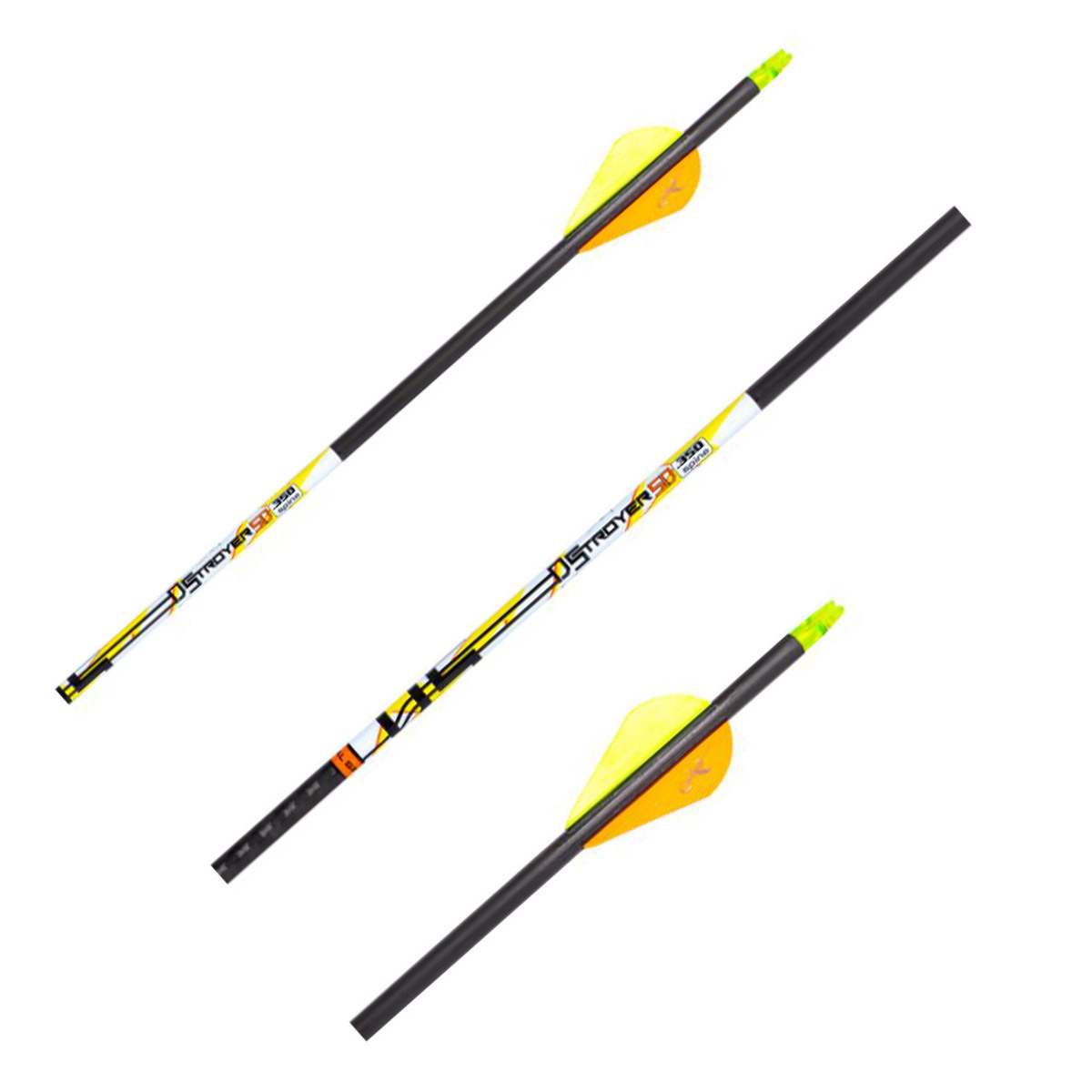 FeraDyne D-Stroyer SD 350 Spine Carbon Arrows - 6 Pack | Sportsman's  Warehouse