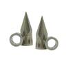 Muzzy Iron Barb Replacement Tips w/ O-Rings - 2 Pack - Gray