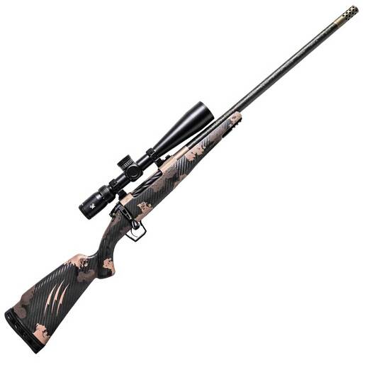 Fierce Firearms Carbon Rogue 7mm PRC with Vortex Viper HD 5-25x 50mm Smoked Bronze Cerakote/Sonora Carbon Bolt Action Rifle - 22in - Camo