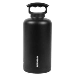 Fifty/Fifty 64oz Growler with 3-Finger Handle Lid - Black