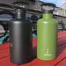 Fifty/Fifty 64oz Tank Growler with 3-Finger Handle Lid - Olive Green - Olive Green