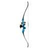Fin-Finder Bank Runner Recurve Package w/ Winch Pro Reel Bowfishing Bow - Blue - Blue