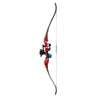 Fin-Finder Bank Runner Recurve Package w/ Winch Pro Reel Bowfishing Bow - Red - Red