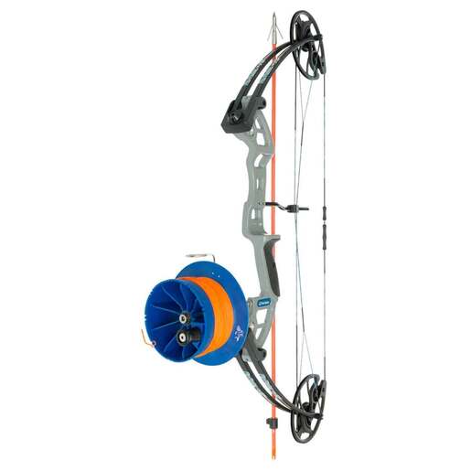 Fin-Finder F-31 RTF Package with Sidewinder Drum Reel Bowfishing Bow – Gray – Gray