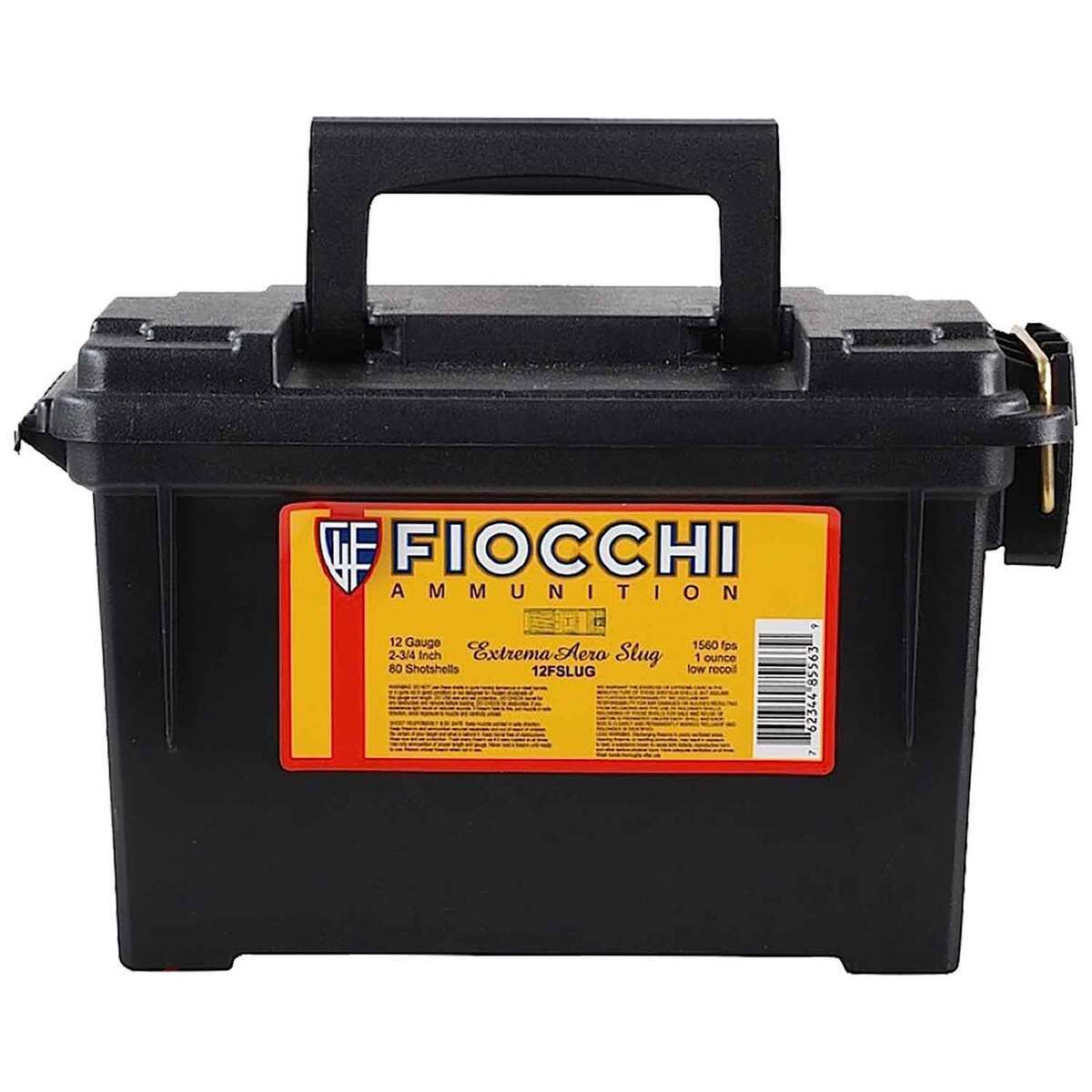 Fiocchi Aero 12 Gauge 2-3/4in Rifled Slug 1oz Slug Shotshells - 80 Rounds Fiocchi Aero 12 Gauge 2-3/4in Rifled Slug 1oz Slug Shotshells - 80 Rounds