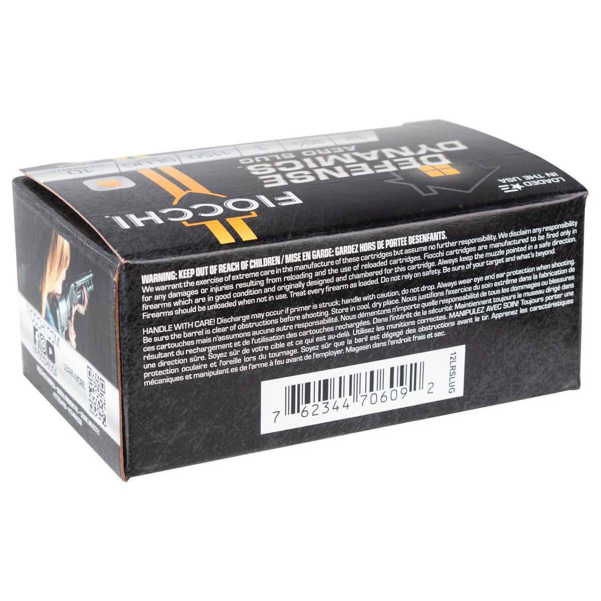 Fiocchi Aero Defense Dynamics 12 Gauge 2-3/4in Slug 1oz Shotshells - 10 Rounds Fiocchi Aero Defense Dynamics 12 Gauge 2-3/4in Slug 1oz Shotshells - 10 Rounds