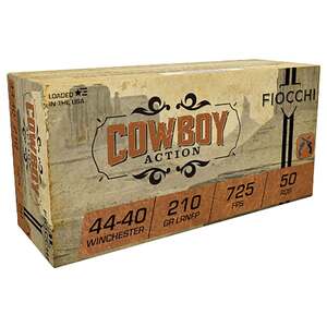 Fiocchi Cowboy Action 44-40 Winchester 210gr LRNFP Handgun Ammo - 50 Rounds Fiocchi Cowboy Action 44-40 Winchester 210gr LRNFP Handgun Ammo - 50 Rounds