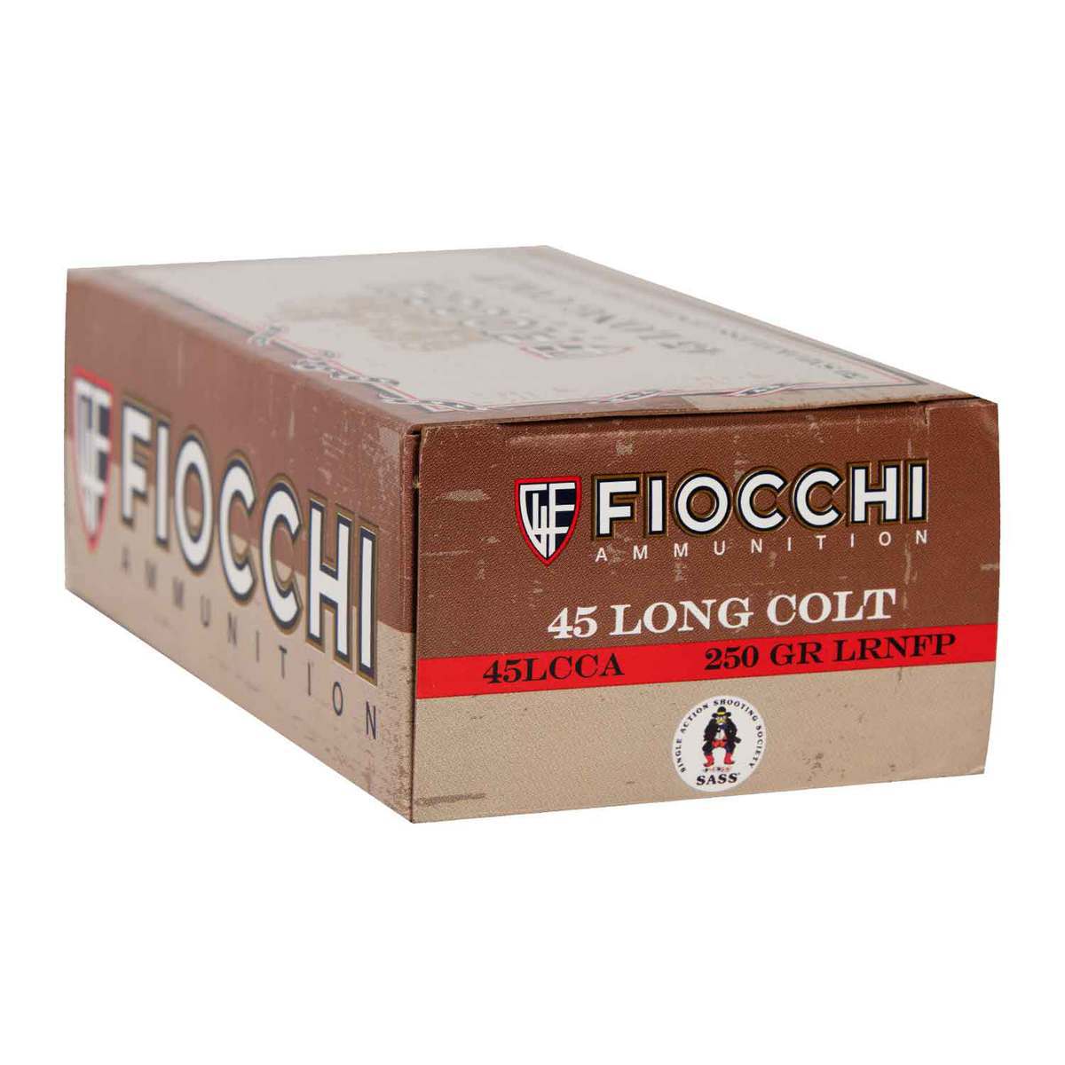 Fiocchi Cowboy Action 45 (Long) Colt 250gr LRNFP Handgun Ammo - 50 Rounds Fiocchi Cowboy Action 45 (Long) Colt 250gr LRNFP Handgun Ammo - 50 Rounds