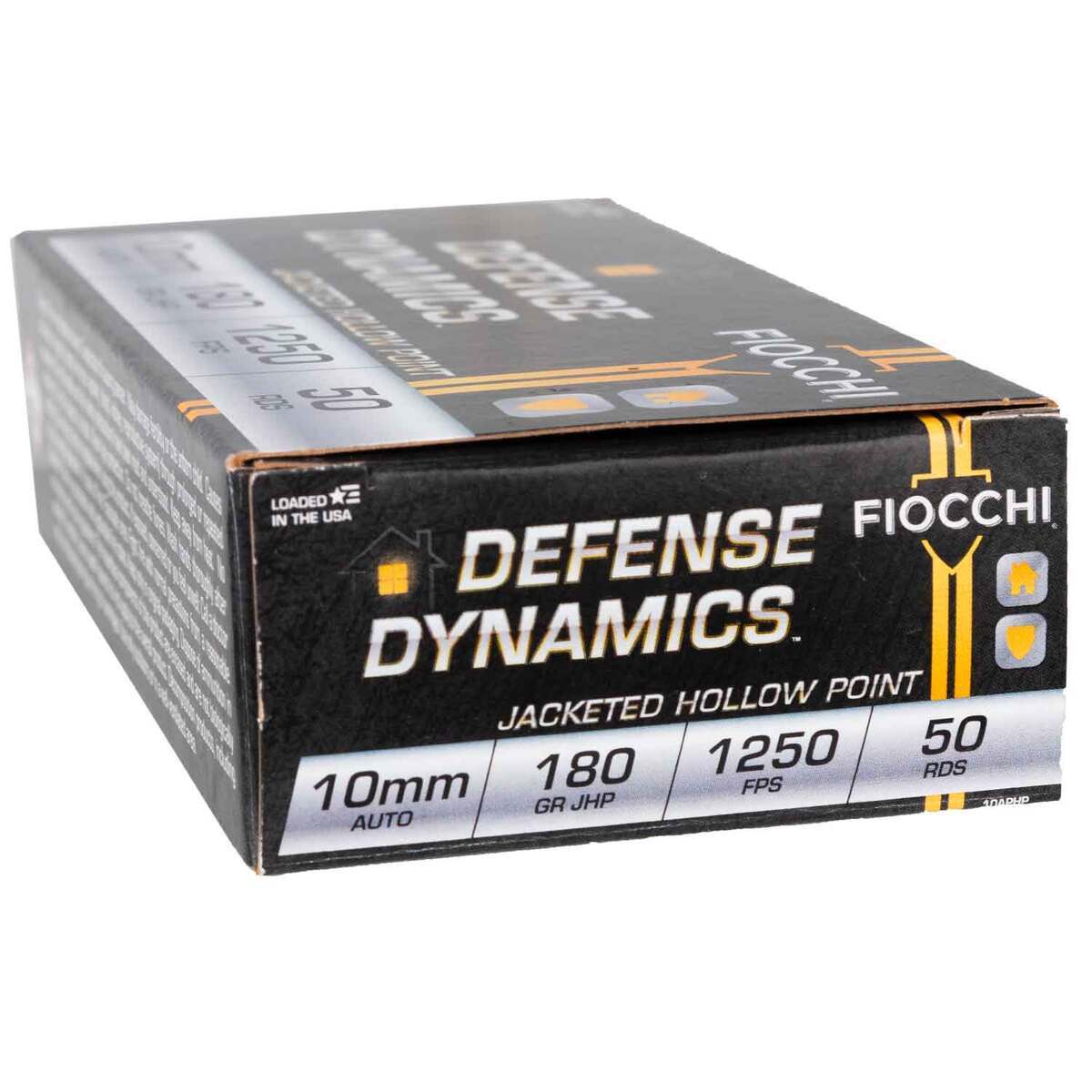 Fiocchi Defense Dynamics 10mm Auto 180gr JHP Handgun Ammo - 50 Rounds Fiocchi Defense Dynamics 10mm Auto 180gr JHP Handgun Ammo - 50 Rounds