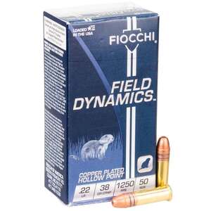 Fiocchi Defense Dynamics 22 Long Rifle 38gr CPHP Rimfire Ammo - 50 Rounds