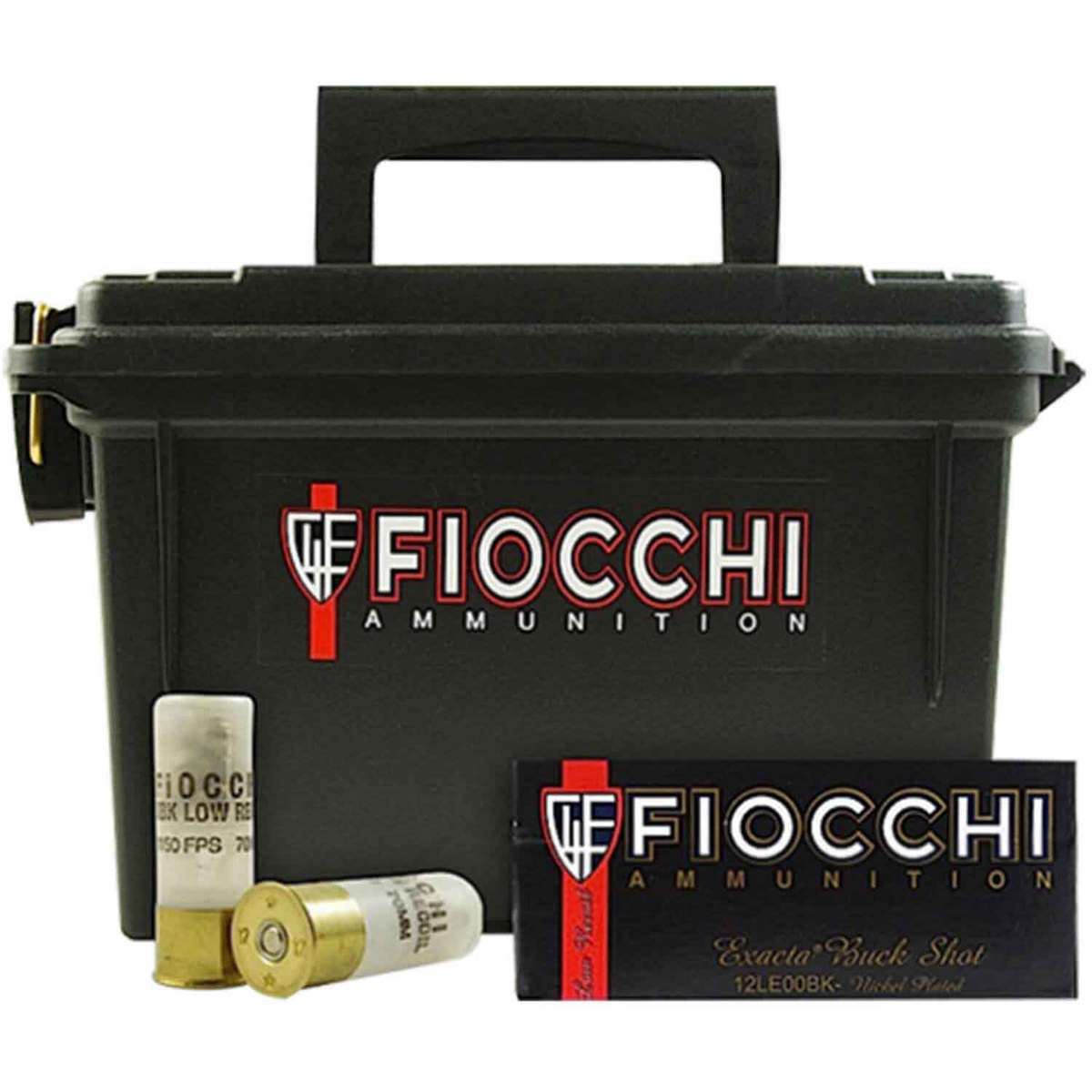 Fiocchi Defense Dynamics With Plano Can 12 Gauge 2-3/4in 00Buck 9 Pel Shotshells - 80 Rounds Fiocchi Defense Dynamics With Plano Can 12 Gauge 2-3/4in 00Buck 9 Pel Shotshells - 80 Rounds