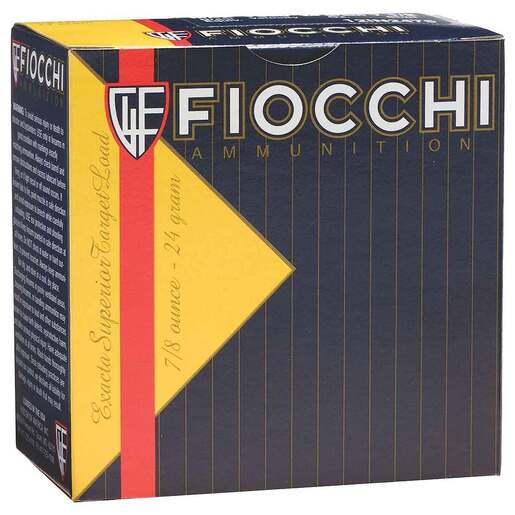 Fiocchi Exacta Target Low Recoil Trainer 12 Gauge 2-3/4in #7.5 7/8oz Target Shotshells Ammo - 25 Rounds Ammo - #7.5 25 Rounds - #7.5 Ammo
