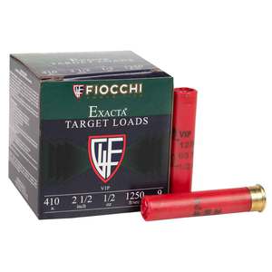 Fiocchi Exacta VIP Target 410 Gauge 2-1/2in #9 1/2oz Target Shotshells - 25 Rounds