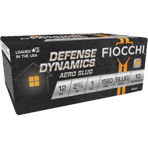 Fiocchi Extrema Aero 12 Gauge 2-3/4in Slug 1oz Shotshells Ammo - 10 Rounds 10 Rounds Ammo