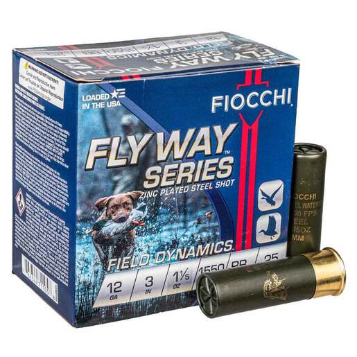 Fiocchi Flyway 12 Gauge 3in BB 1-1/5oz Waterfowl Shotshells Ammo - 25 Rounds Ammo - BB 25 Rounds - BB Ammo