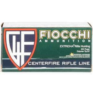 Fiocchi FXT 204 Ruger 32gr V-MAX Rifle Ammo - 50 Rounds
