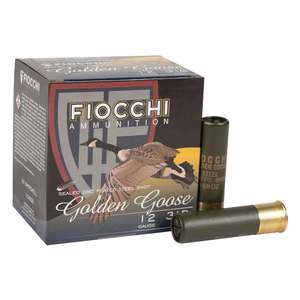 Fiocchi Golden Goose 12 Gauge 3-1/2in T 1-5/8oz Waterfowl Shotshells - 25 Rounds Fiocchi Golden Goose 12 Gauge 3-1/2in T 1-5/8oz Waterfowl Shotshells - 25 Rounds