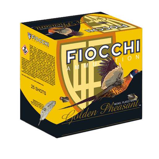 Fiocchi Golden Pheasant 12 Gauge 2-3/4in #4 1-3/8oz Upland Shotshells Ammo - 25 Rounds Ammo - #4 25 Rounds - #4 Ammo