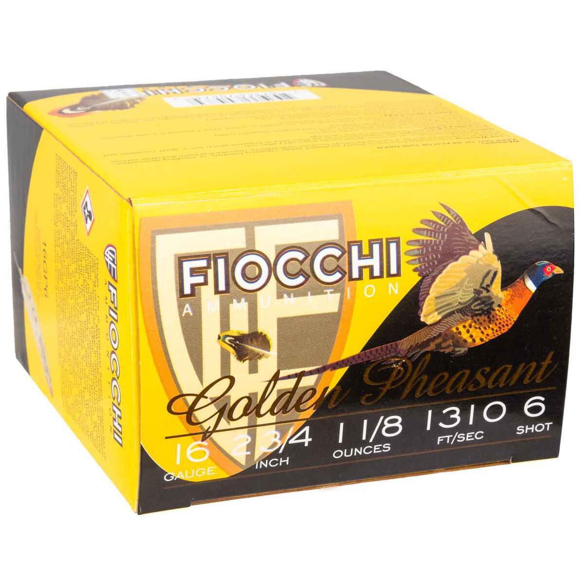Fiocchi Golden Pheasant 16 Gauge 2-3/4in #6 1-1/8oz Upland Shotshells - 25 Rounds Fiocchi Golden Pheasant 16 Gauge 2-3/4in #6 1-1/8oz Upland Shotshells - 25 Rounds