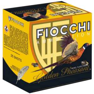 Fiocchi Golden Pheasant 20 Gauge 2-3/4in #5 1oz Shotshells - 25 Rounds