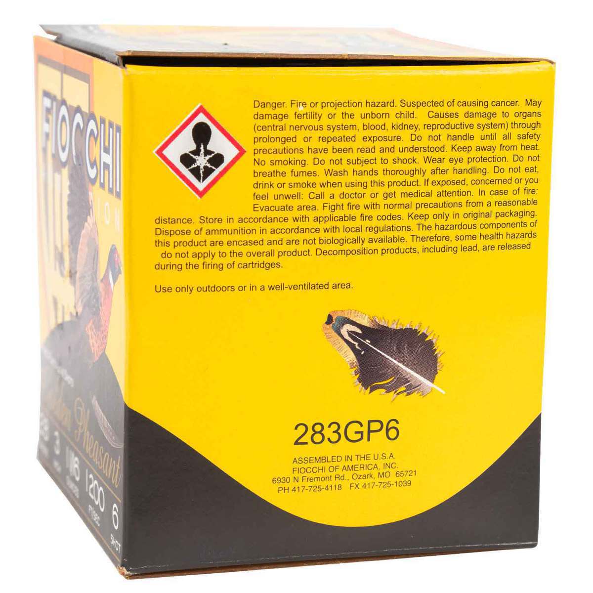 Fiocchi Golden Pheasant 28 Gauge 3in #6 1-1/16oz Shotshells - 25 Rounds Fiocchi Golden Pheasant 28 Gauge 3in #6 1-1/16oz Shotshells - 25 Rounds