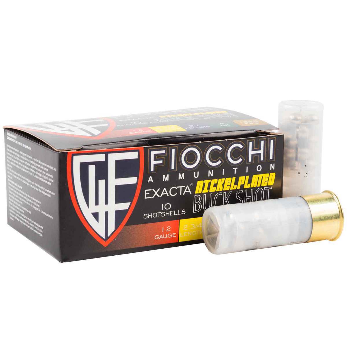 Fiocchi High Velocity 12 Gauge 2-3/4in #4 Buck 27 Pel Shotshells - 10 Rounds Fiocchi High Velocity 12 Gauge 2-3/4in #4 Buck 27 Pel Shotshells - 10 Rounds