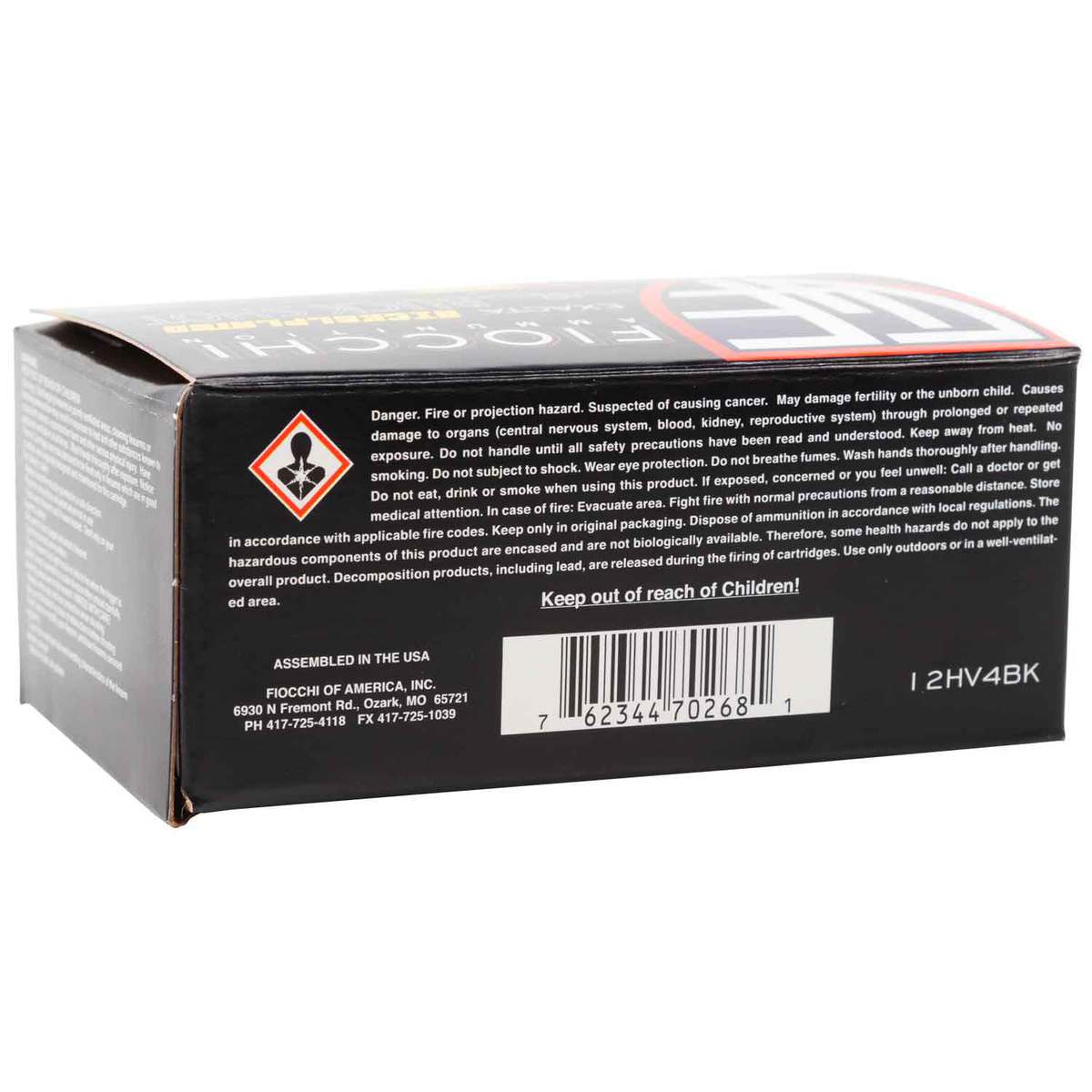 Fiocchi High Velocity 12 Gauge 2-3/4in #4 Buck 27 Pel Shotshells - 10 Rounds Fiocchi High Velocity 12 Gauge 2-3/4in #4 Buck 27 Pel Shotshells - 10 Rounds