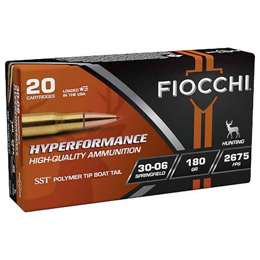 Fiocchi Hyperformance 30-06 Springfield 180gr SST Rifle Ammo Ammo - 20 Rounds 20 Rounds Ammo
