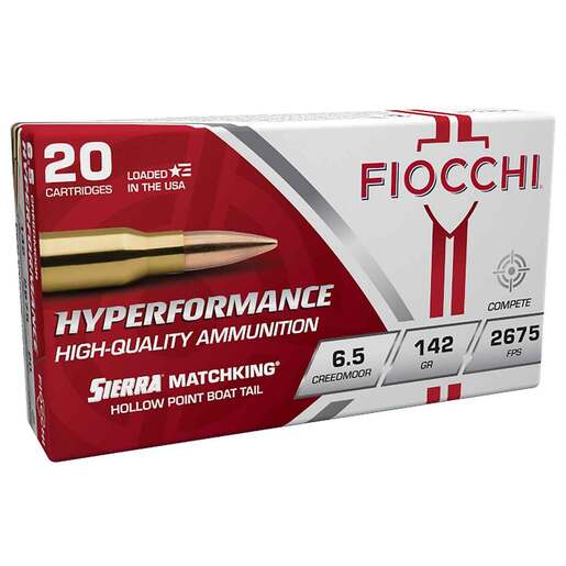 Fiocchi Hyperformance 6.5 Creedmoor 142gr HPBT MK Rifle Ammo Ammo - 20 Rounds 20 Rounds Ammo